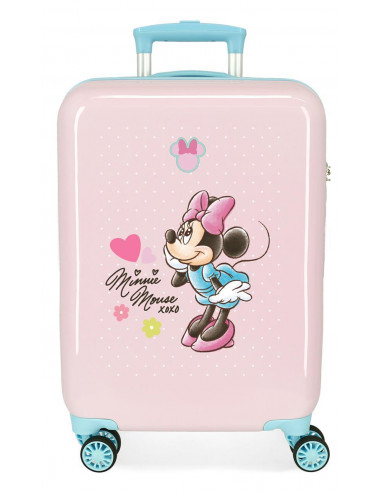 4231743 ABS SUITCASE 55CM 4W. MINNIE IMAGINE PINK